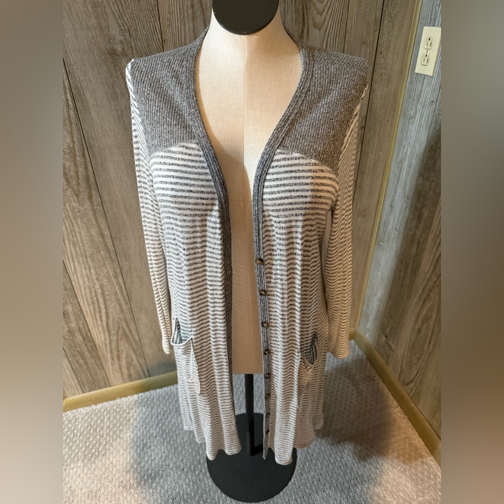 Woman’s long lightweight cardigan